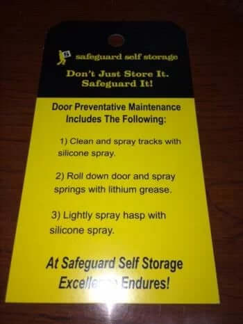 Safeguard Goes the Extra Mile for Maintenance - Safeguard Self Storage