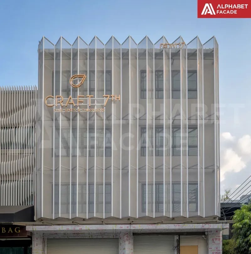 ฟาซาดอลูมิเนียมฉีก, ฟาซาด อลูมิเนียม
