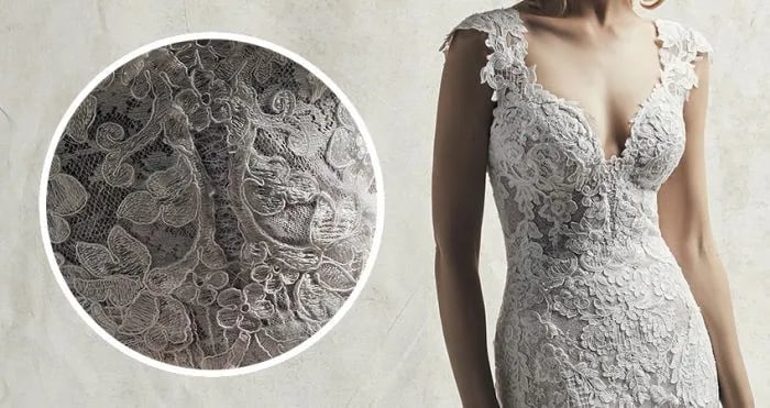 Alençon Lace: Floral Detailing