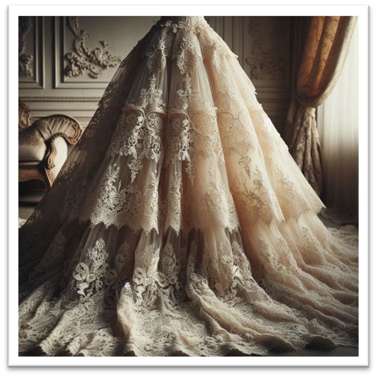 Cotton lace fabric, Fancy lace fabric