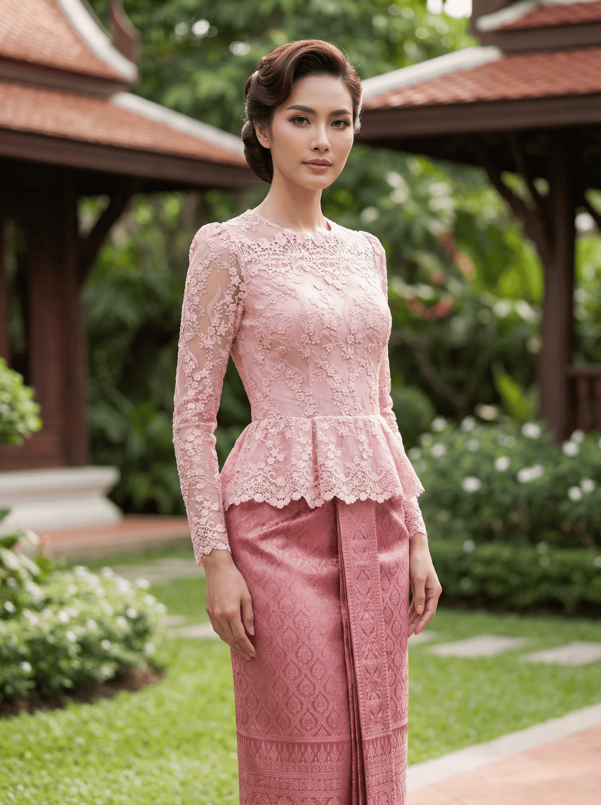Lace and the Songkran Tradition Blending Traditional Thai Art with Contemporary Fashion