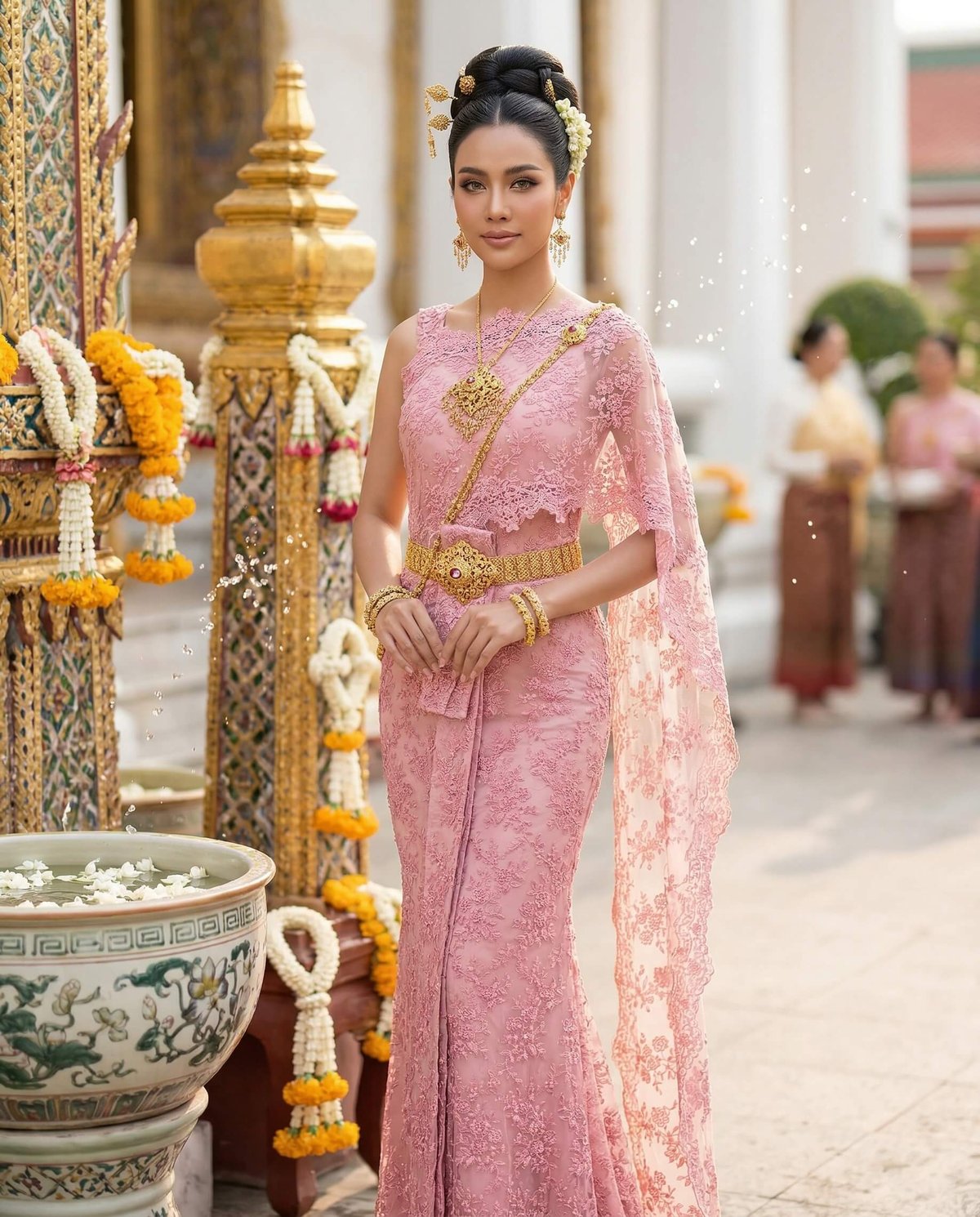 Lace and the Songkran Tradition Blending Traditional Thai Art with Contemporary Fashion