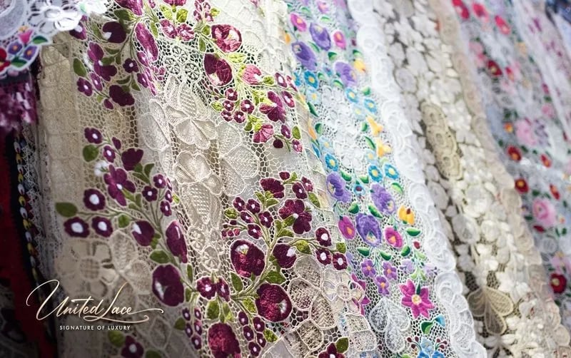 Lace Fabrics, Embroidery fabric