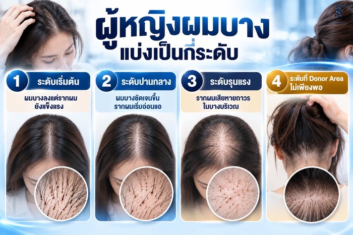 ระดับความรุนแรงของผมบางในผู้หญิง