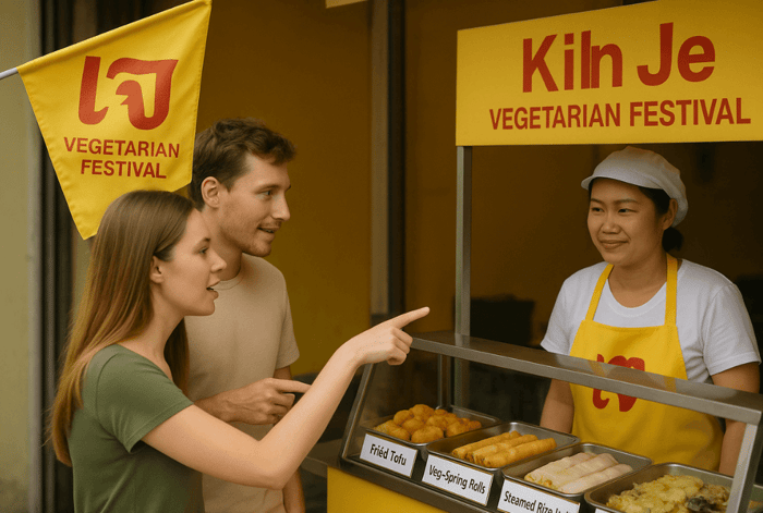 วิธีสื่อสารเรื่อง "อาหารเจ" กับลูกค้าต่างชาติ (พร้อมป้ายและประโยคใช้ง่าย)