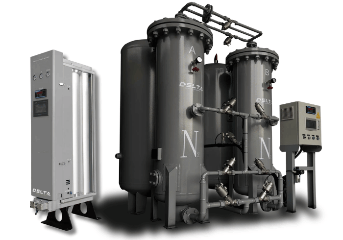 ภาพของเครื่องผลิตไนโตรเจนอุตสาหกรรม