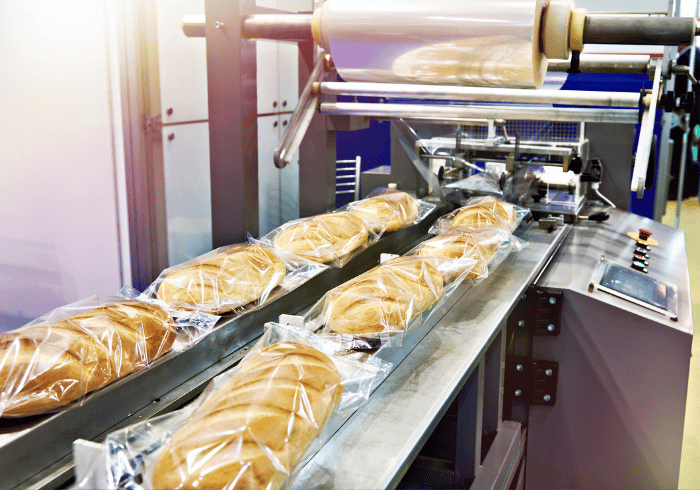 ภาพตัวอย่างกระบวนการบรรจุภัณฑ์อาหารในอุตสาหกรรม
