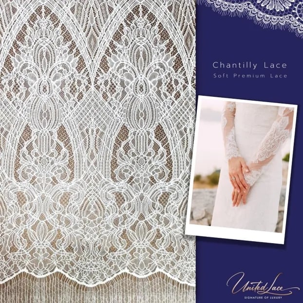 ผ้าลูกไม้ Chantilly Lace