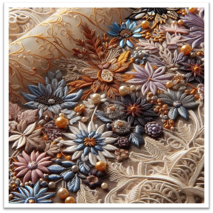 Fancy lace fabric, Lace shop