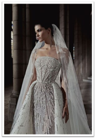 Zuhair Murad: Creates gowns with lavish lace, blending sweetness and opulence in equal measure.