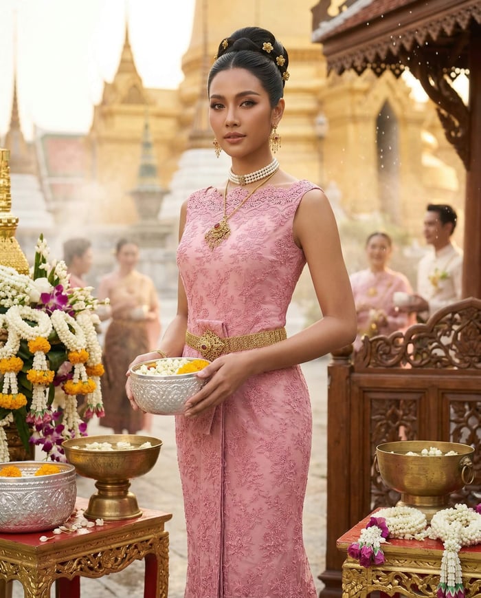 Lace and the Songkran Tradition Blending Traditional Thai Art with Contemporary Fashion