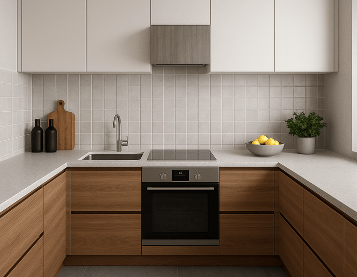 กระเบื้องขนาดเล็กที่นำมาออกแบบภายใน และจัดเรียงเป็นลวดลายต่างๆ สร้างจุดเด่นและความน่าสนใจ มักใช้กับผนังห้องน้ำ หรือ backsplash ในห้องครัว