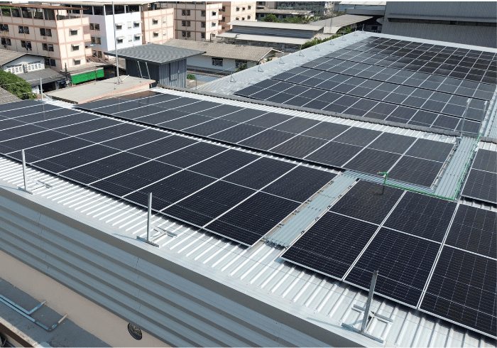 ภาพประกอบการติดตั้งโซลาร์เซลล์