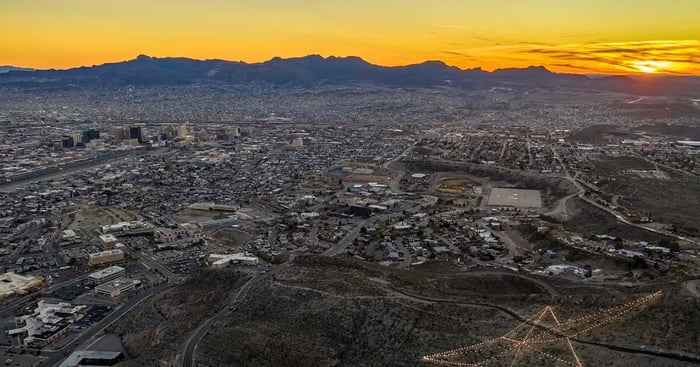 Aerial View of El Paso, TX, and Fort Bliss - PCS Moving Checklist