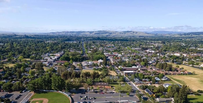 Aerial View of Sonoma Housing Developments