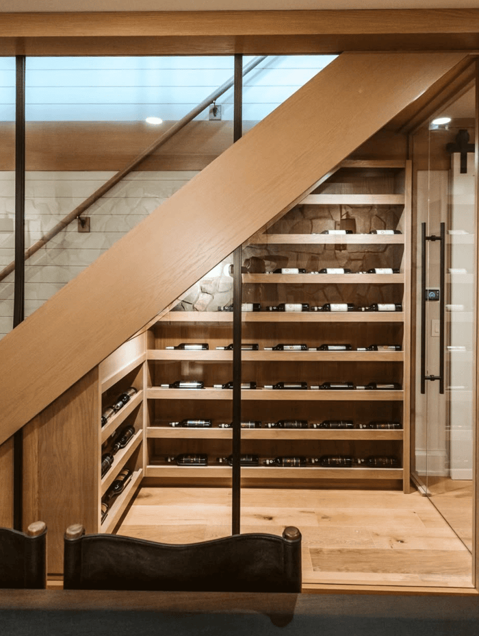 under-stairs-wine-storage-in-basement