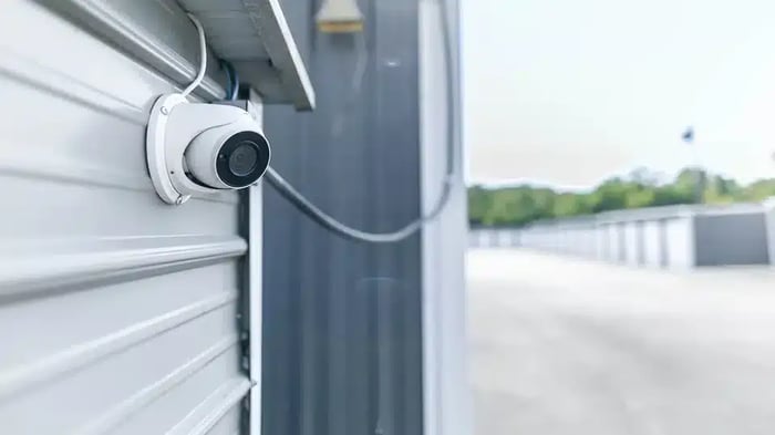 Security Camera at mini mall storage