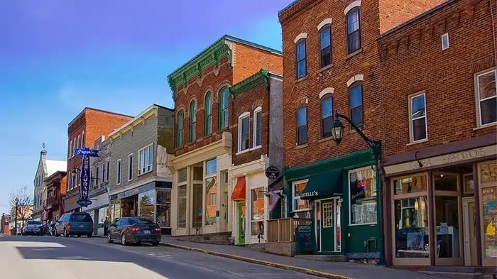 city street in Almonte, Ontario