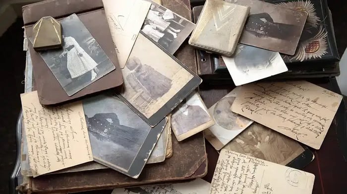 aged journals and letters that need climate controlled storage