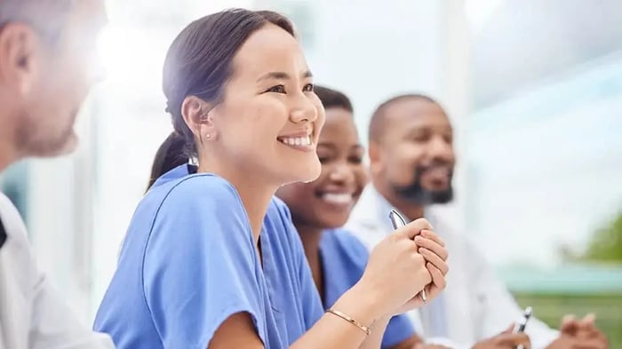 nurse with a Mini Mall Storage unit