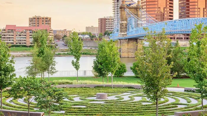 city park in Cincinnati, OH