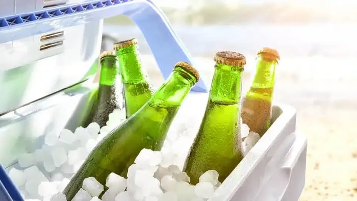 coolers can ne stored in a storage unit when not in use