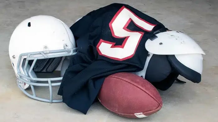 sports equipment for storage