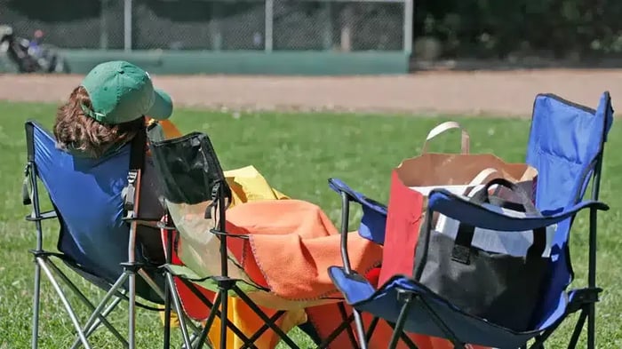 baseball gear to be stored