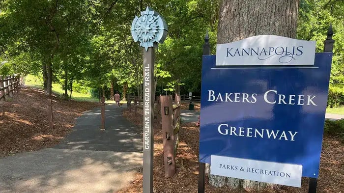 Bakers Creek Park in Kannapolis, North Carolina