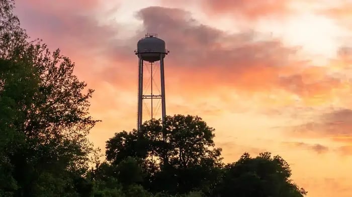 sunset in Kirbyville, TX