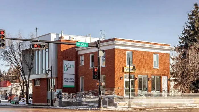 Art Gallery of St. Albert on Perron Street near self storage