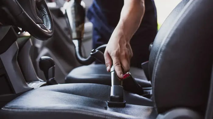 car being winterized for storage