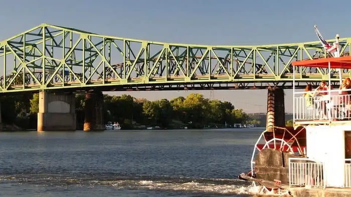 a ferry near Belpre, OH
