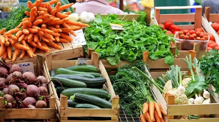 a farmer's market near Belpre, OH