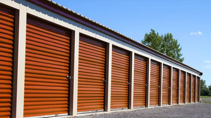 self storage units at Mini Mall Storage
