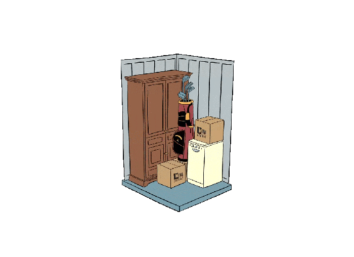 various storage unit sizes available at Mini Mall Storage