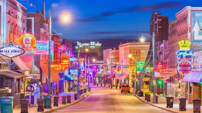 Beale Street in Memphis, TN