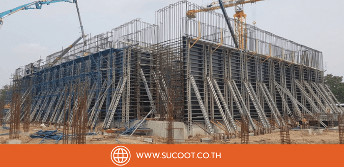 การออกแบบ แบบหล่อคอนกรีตด้วย Base Beam และ Top Beam