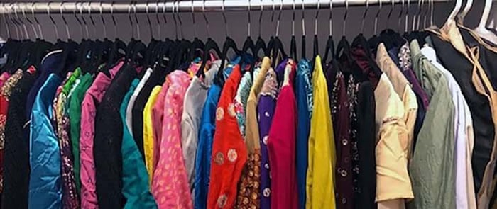 Clothes on felt hangers