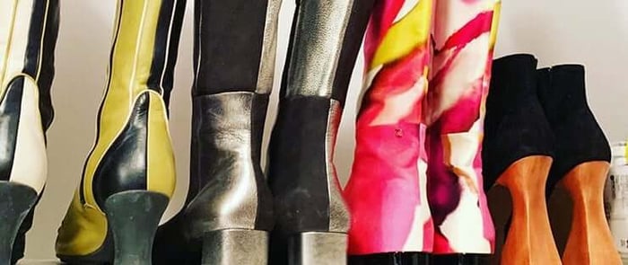 Collection of various shoes