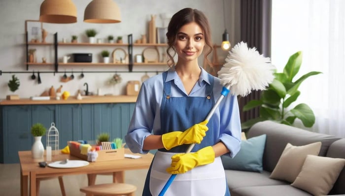 เตรียมอุปกรณ์ทำความสะอาด