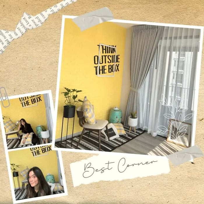 ใช้ผนังอิฐเพิ่มข้อความสร้างแรงบันดาลใจ