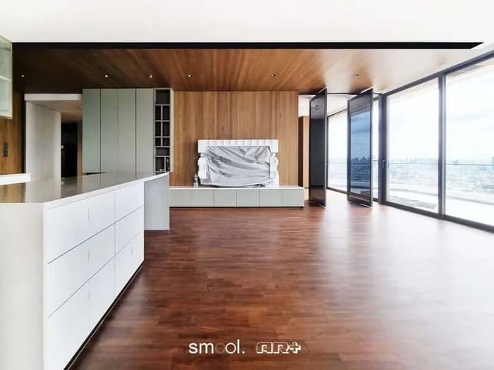 ระแนงไม้จริง วอลเปเปอร์ติดผนัง 3D