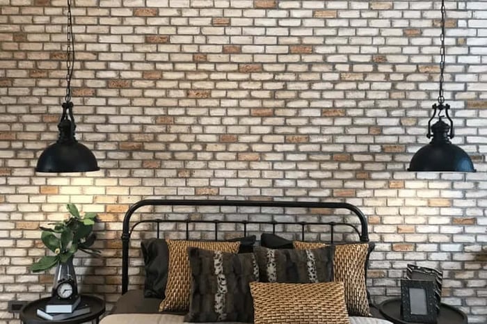 กรุผนังห้องด้วยงานวัสดุจริง 2