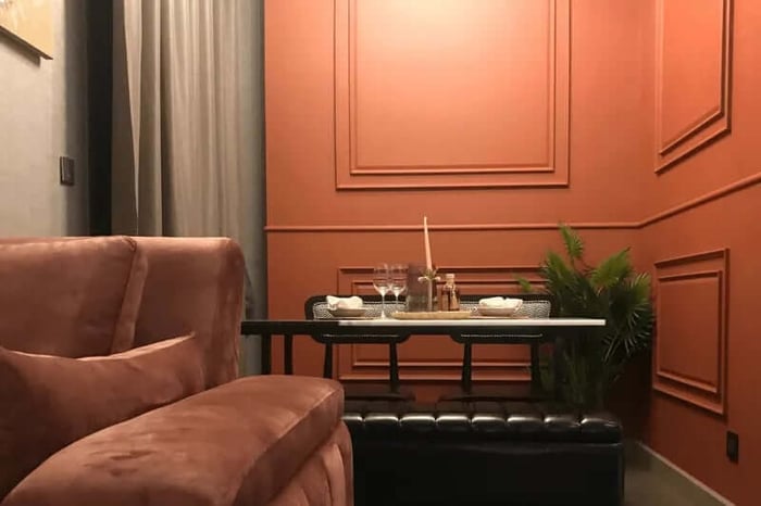 กรุผนังห้องด้วยงานเบิ้ลผนังทำสี 1