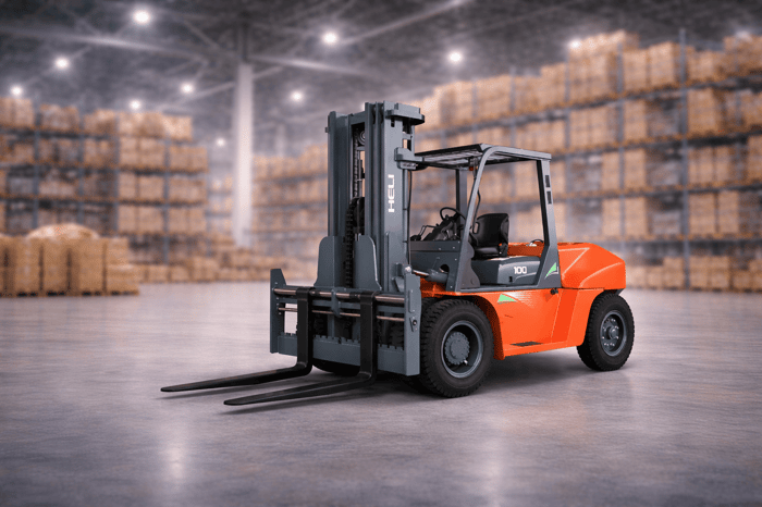 รถโฟล์คลิฟท์ดีเซล (Diesel Forklift): พลังแรงม้าสำหรับงานหนัก