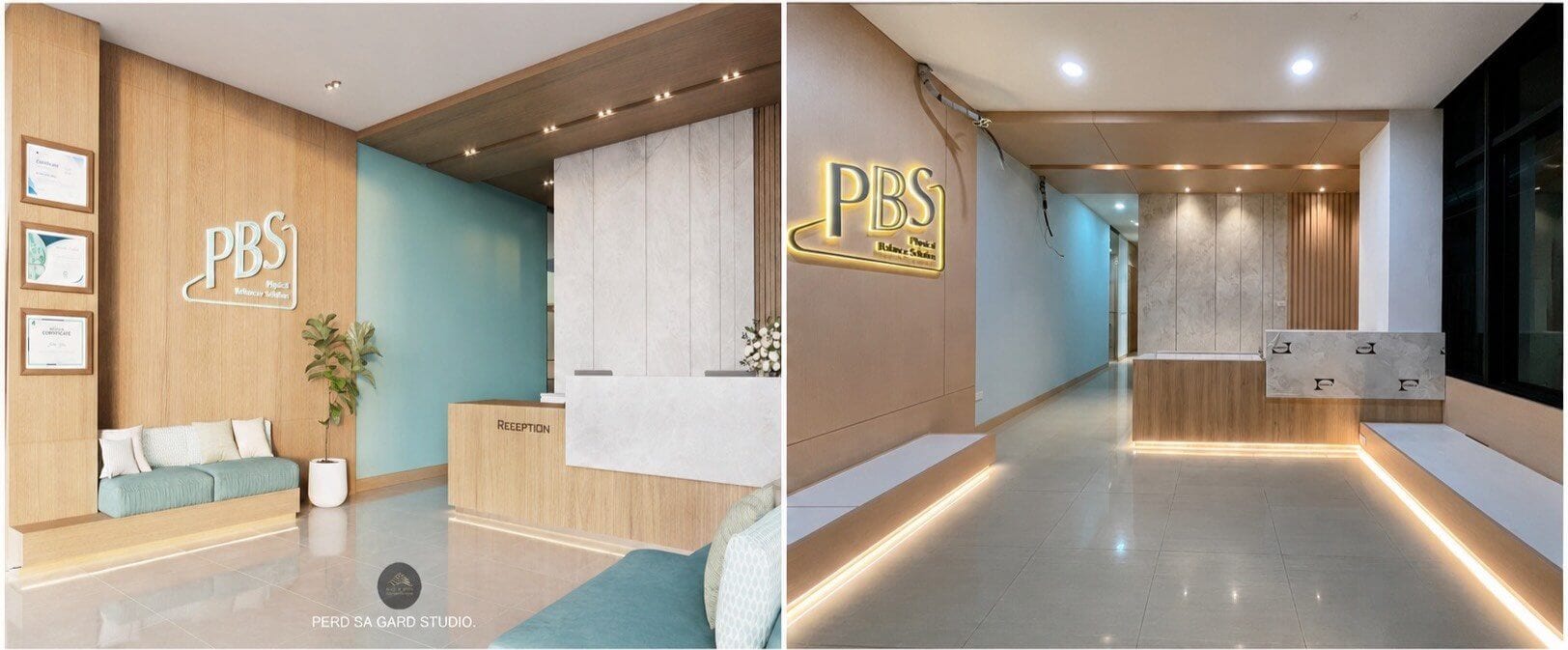การออกแบบภายในคลินิก Physical Balance Solution CLINIC RAMA3 (รูปหน้างาน)
