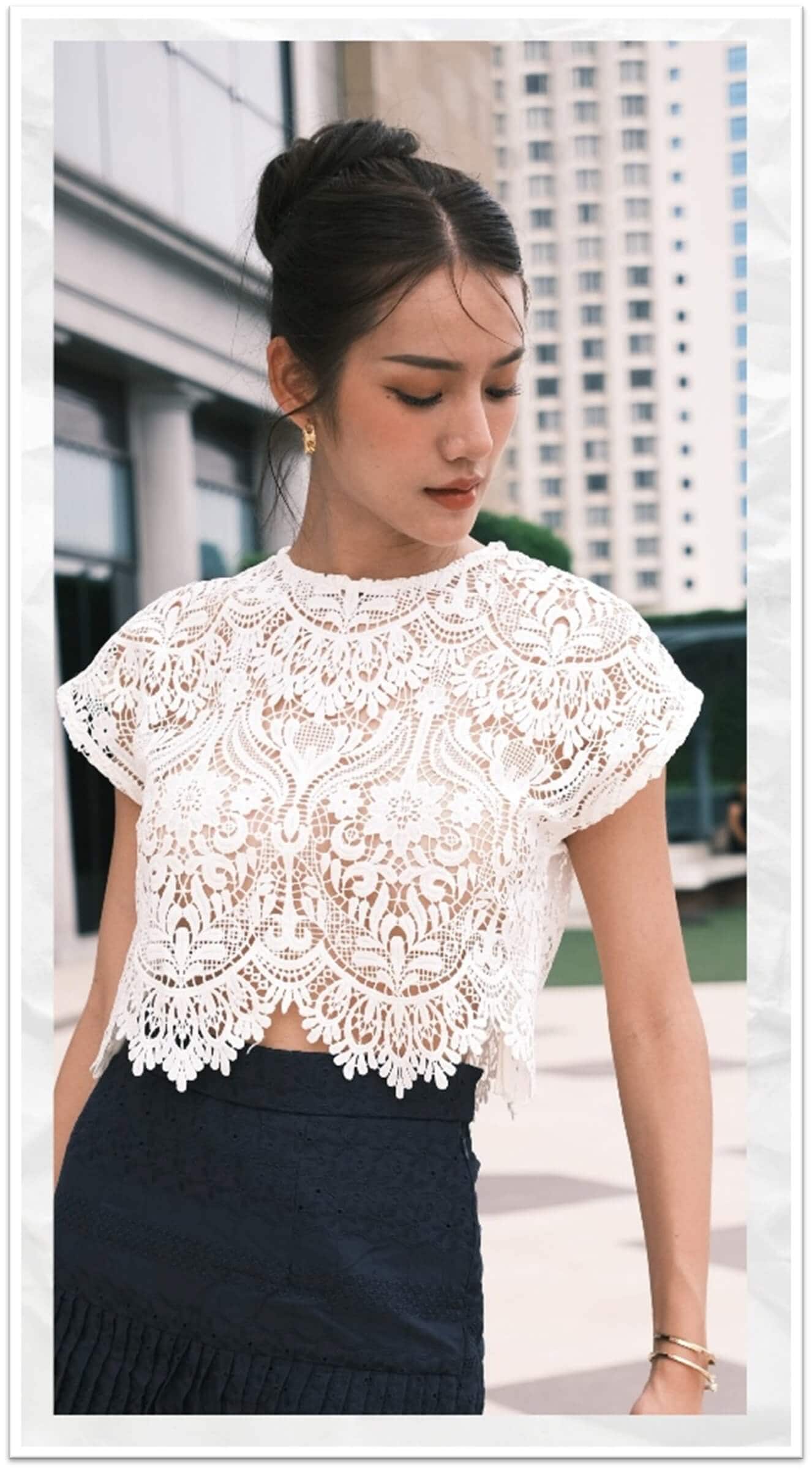 ผ้าลูกไม้ Guipure Lace