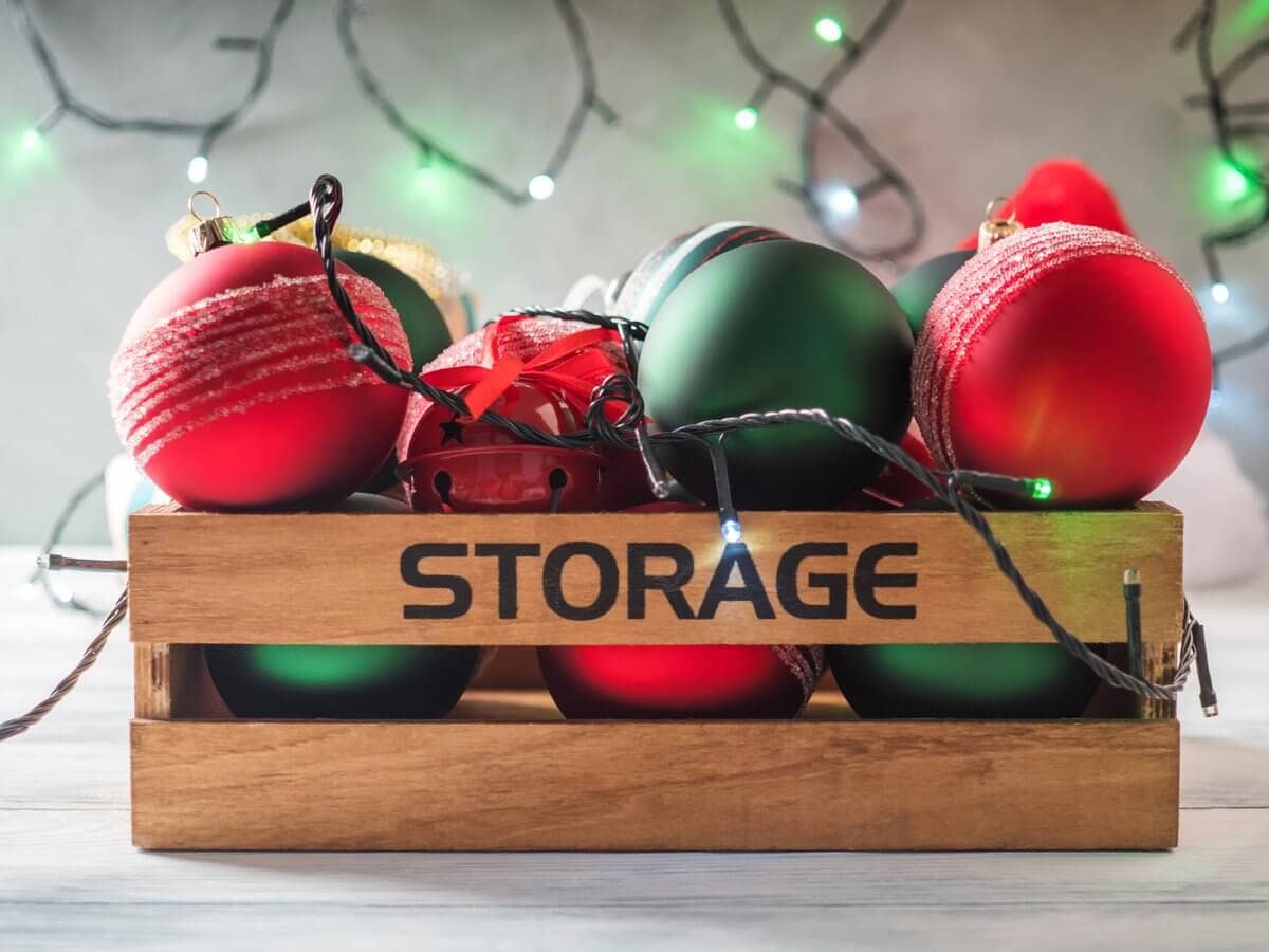 Christmas Ornaments in Box for Self Storage in Winston Salem