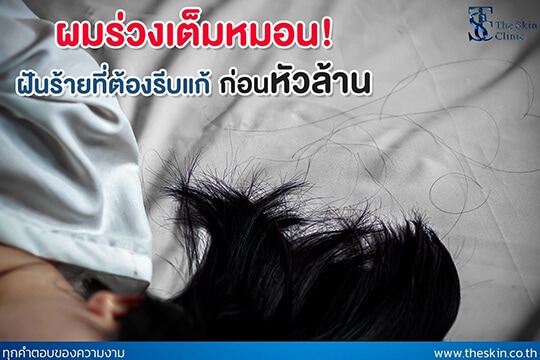 ผมร่วงเต็มหมอน ฝันร้ายที่ต้องรีบแก้ก่อน หัวล้าน